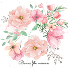 Fleurs roses pour une maman extraordinaire